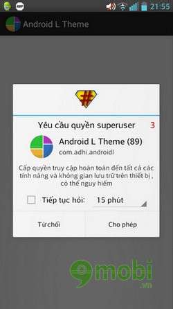 Cài đặt giao diện mới Theme Android L cho Android