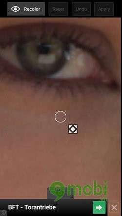Picsart - Thay đổi màu mắt với Picsart trên Android