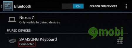 Thiết lập bàn phím không dây cho Android qua Bluetooth