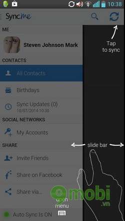 Sync.ME - Đồng bộ danh bạ mạng xã hội với điện thoại Android