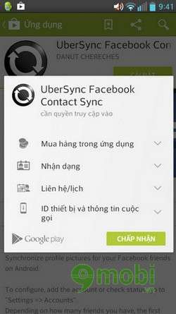 Đồng bộ hóa hình ảnh và danh bạ điện thoại Android với UberSync
