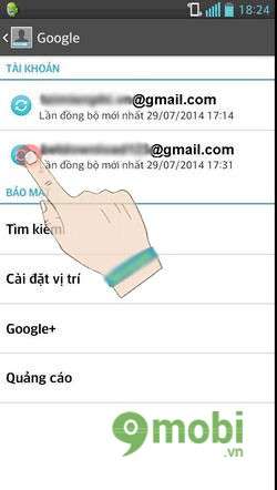 Sửa lỗi Email sync disabled trên Android