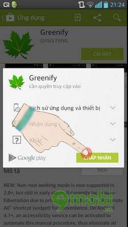Greenify - Tăng tốc cho điện thoại Android