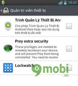 Lockwatch - Tìm điện thoại bị mất trên Android